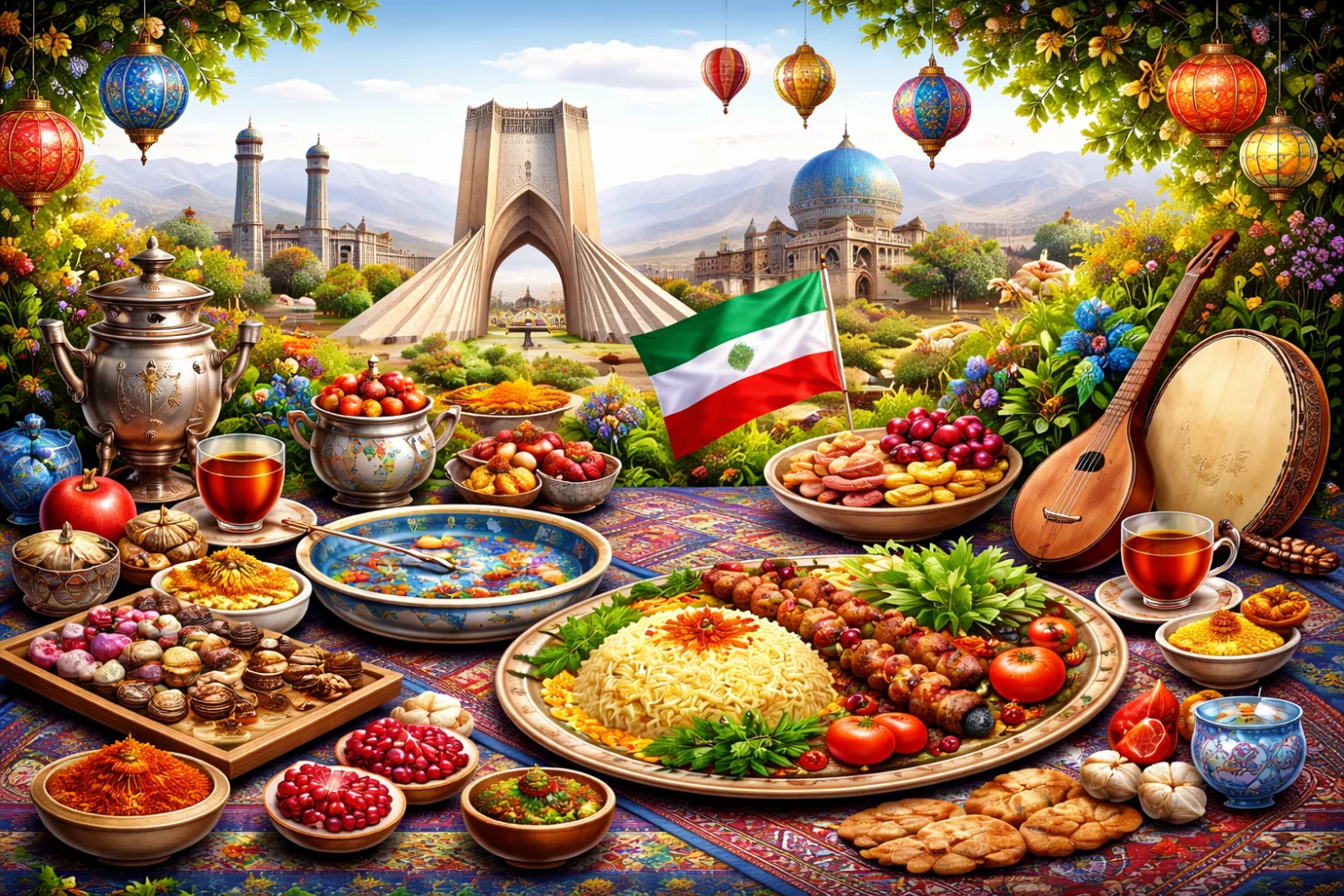 Iranian entertainment with food and culture