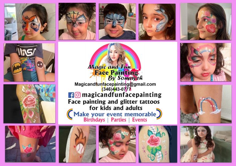 Face painting and balloon twisting