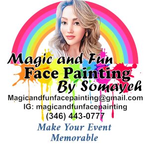 Face painting and balloon twisting logo