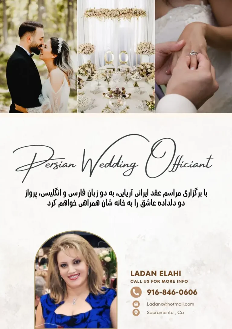 Persian Wedding officiant photo