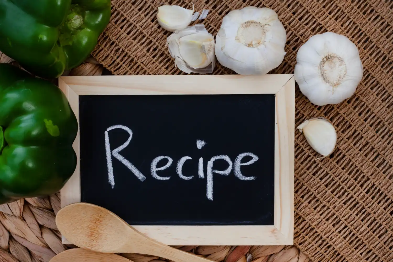 Khoresh Fesenjan Recipe طرز تهیه خورش فسنجون chalkboard with peppers and garlic