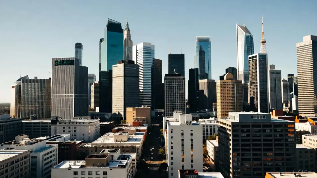Skyline of Phoenix, Arizona, showcasing the city's modern architecture and vibrant urban landscape.