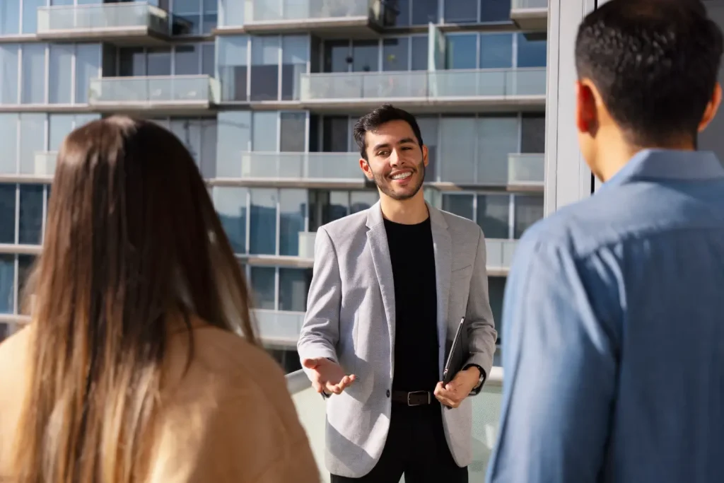 Professional Persian real estate agency headshot