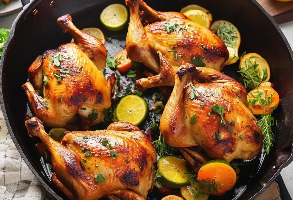 Golden seared chicken for easy Zereshk Polo recipe with chicken