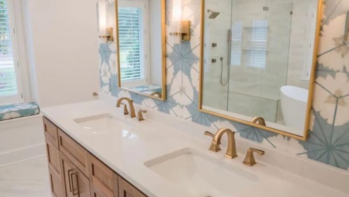 Charlotte woodworking cabinets bathroom 2