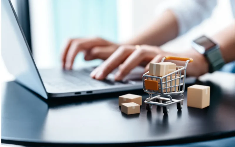 Persian online shop display with groceries and beauty items